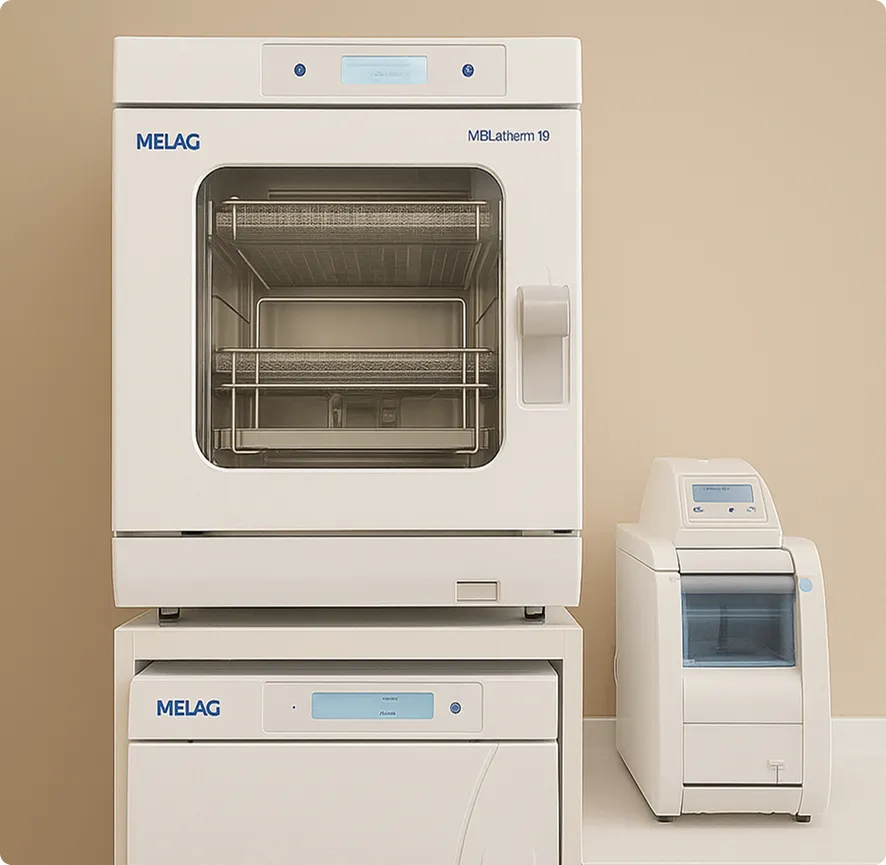 <h3>Стерилізаційний комплекс Melag</h3>